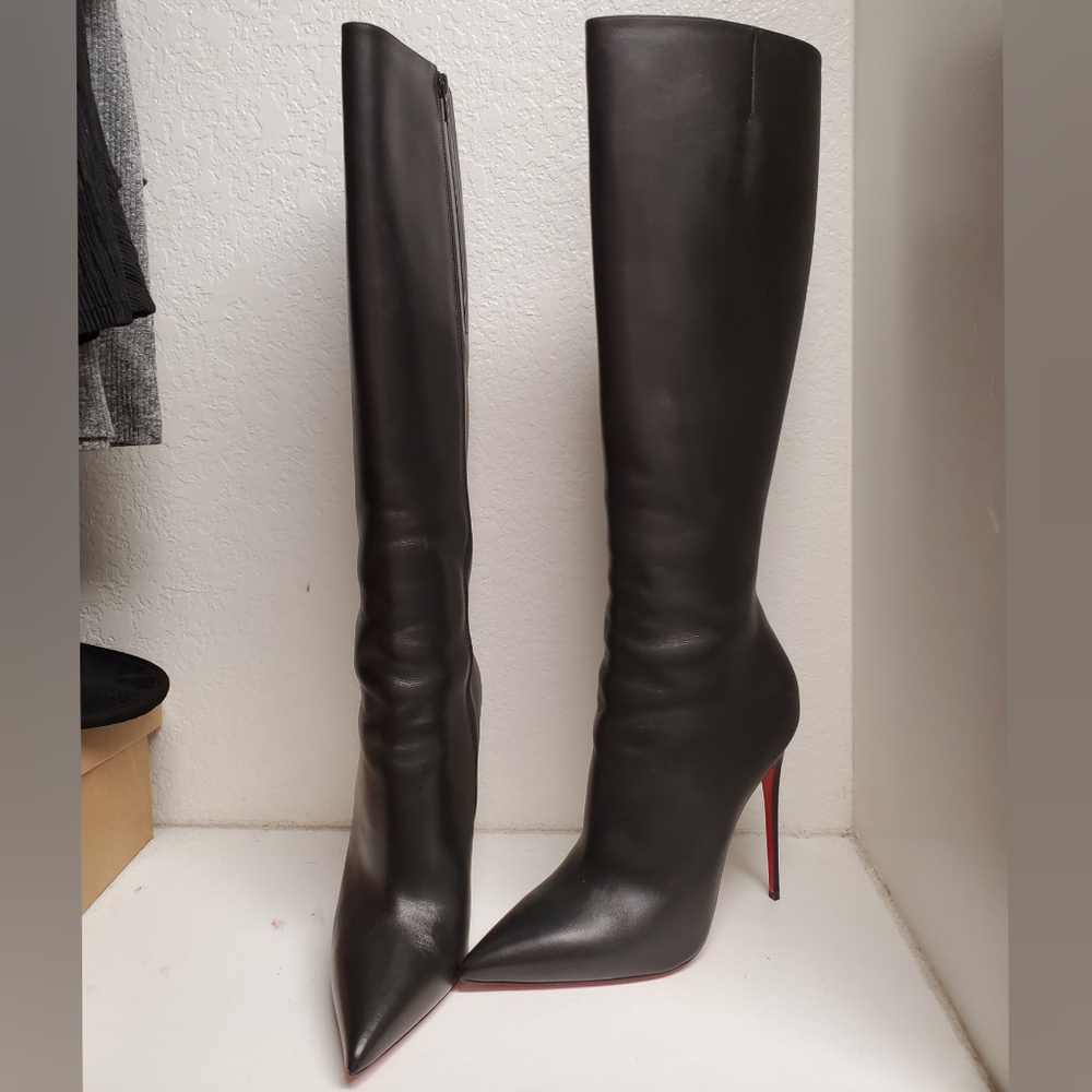 Christian Louboutin Tournoi 120 Leather Boots